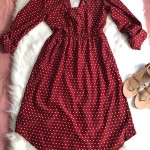 😍XHILARATION POLKA DOT DRESS